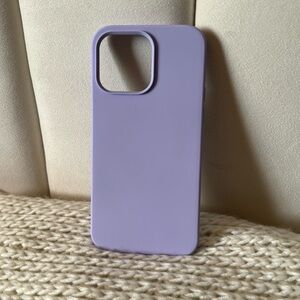 Purple Silicone iPhone 14 Pro Max Case